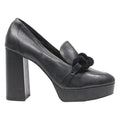 VINCE CAMUTO Platform Heels Black Leather Womens UK 9