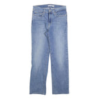 LEVI'S Womens Regular Blue Denim Jeans W28 L27 Classic Straight Cotton Blend Zip