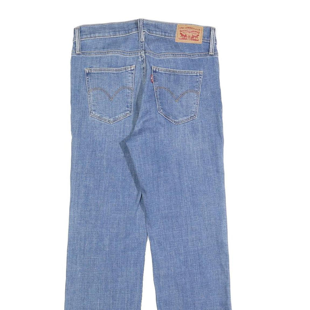 LEVI'S Womens Regular Blue Denim Jeans W28 L27 Classic Straight Cotton Blend Zip