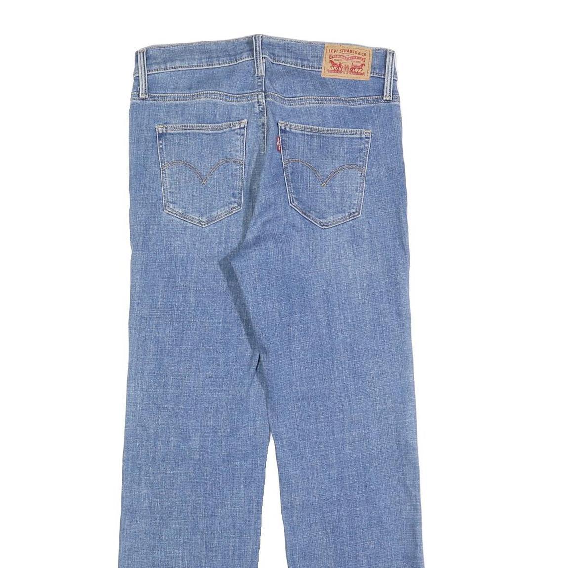 LEVI'S Womens Regular Blue Denim Jeans W28 L27 Classic Straight Cotton Blend Zip