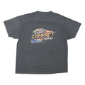 Mens Charcoal Grey Compact Tour Graphic T-Shirt XL Short Sleeve Crew Neck Racing