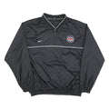 NIKE Mens Black Super Bowl XXXIV Pullover Jacket L Polyester Blend Plain