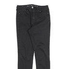 CALVIN KLEIN JEANS Womens Slim Black Denim Jeans W28 L32 Stylish Zip Closure