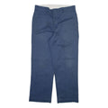 DICKIES Mens Trousers Blue Regular Straight W34 L29