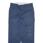 DICKIES Mens Trousers Blue Regular Straight W34 L29