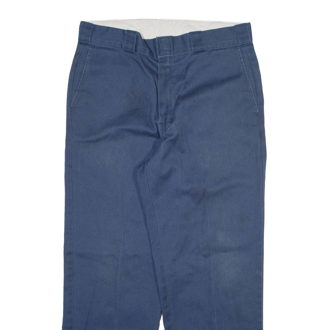 DICKIES Mens Trousers Blue Regular Straight W34 L29