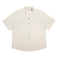 WRANGLER Mens Cream Shirt XL Cotton Blend Casual Button Pocket