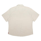 WRANGLER Mens Cream Shirt XL Cotton Blend Casual Button Pocket
