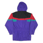 CB SPORTS Mens Purple Red & Green Outdoor Jacket M Polyester Blend Zip Hooded