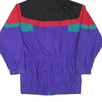 CB SPORTS Mens Purple Red & Green Outdoor Jacket M Polyester Blend Zip Hooded