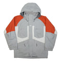 HELLY HANSEN Boys Grey & Orange Colourblock Outdoor Hooded Zip Jacket 16Y