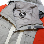 HELLY HANSEN Boys Grey & Orange Colourblock Outdoor Hooded Zip Jacket 16Y