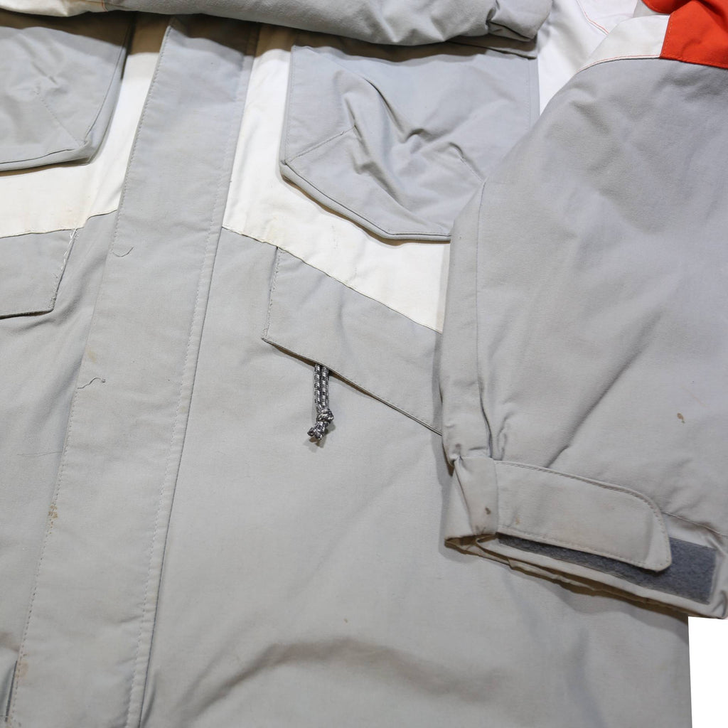 HELLY HANSEN Boys Grey & Orange Colourblock Outdoor Hooded Zip Jacket 16Y