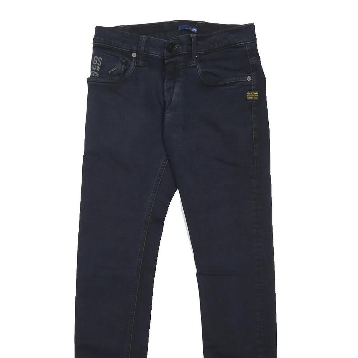 G-STAR Mens Slim Dark Blue Denim Jeans W30 L32 Stylish Button Closure