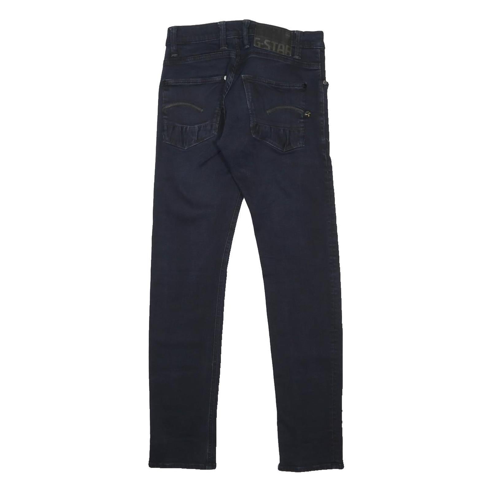 G-STAR Mens Slim Dark Blue Denim Jeans W30 L32 Stylish Button Closure