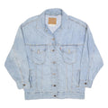 LEVI'S Mens Blue Denim Jacket S Cotton Classic Button Closure Casual