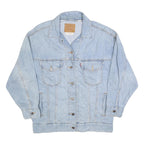 LEVI'S Mens Blue Denim Jacket S Cotton Classic Button Closure Casual