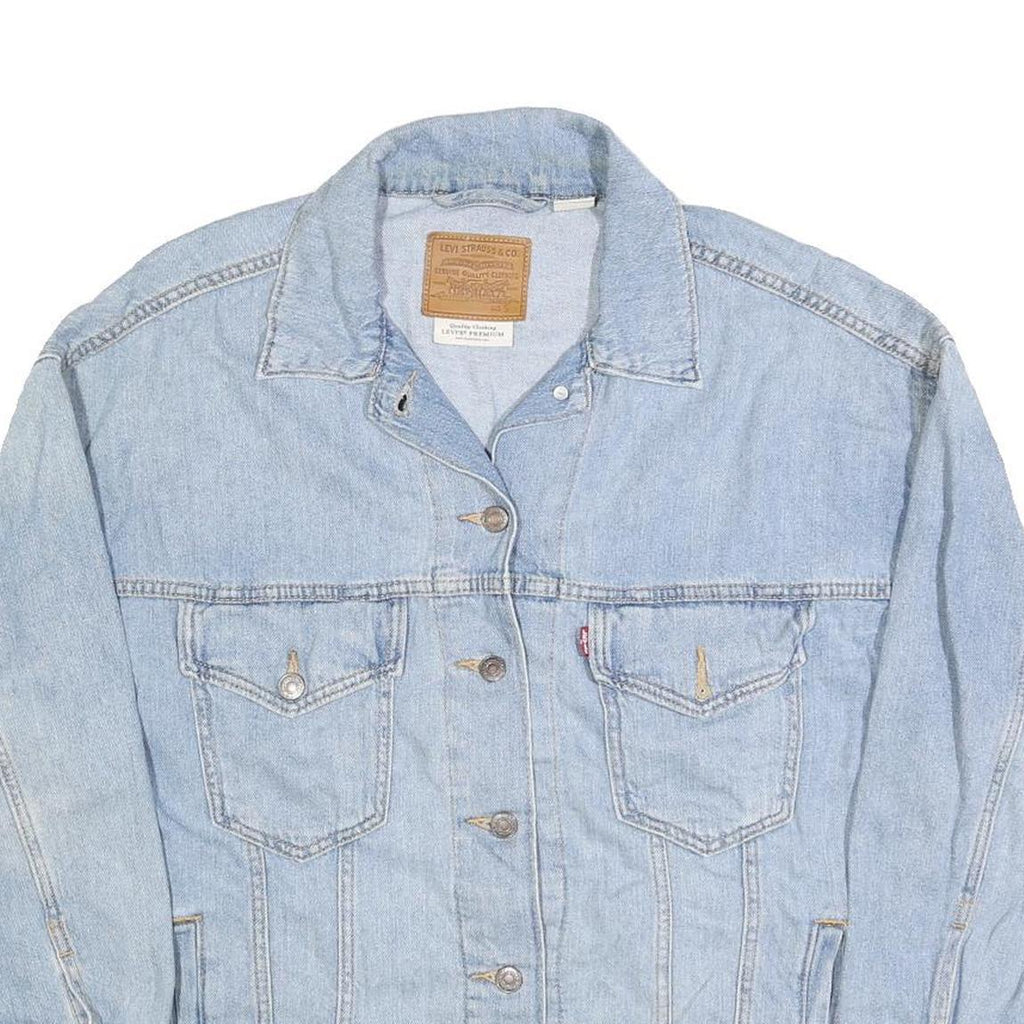 LEVI'S Mens Blue Denim Jacket S Cotton Classic Button Closure Casual