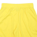 NBA Mens Yellow Sports Shorts L W30 James 6 Los Angeles Lakers Print