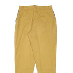 ACKERMANN Mens Cotton Blend Yellow Relaxed Straight Trousers W26 L27 Zip Casual