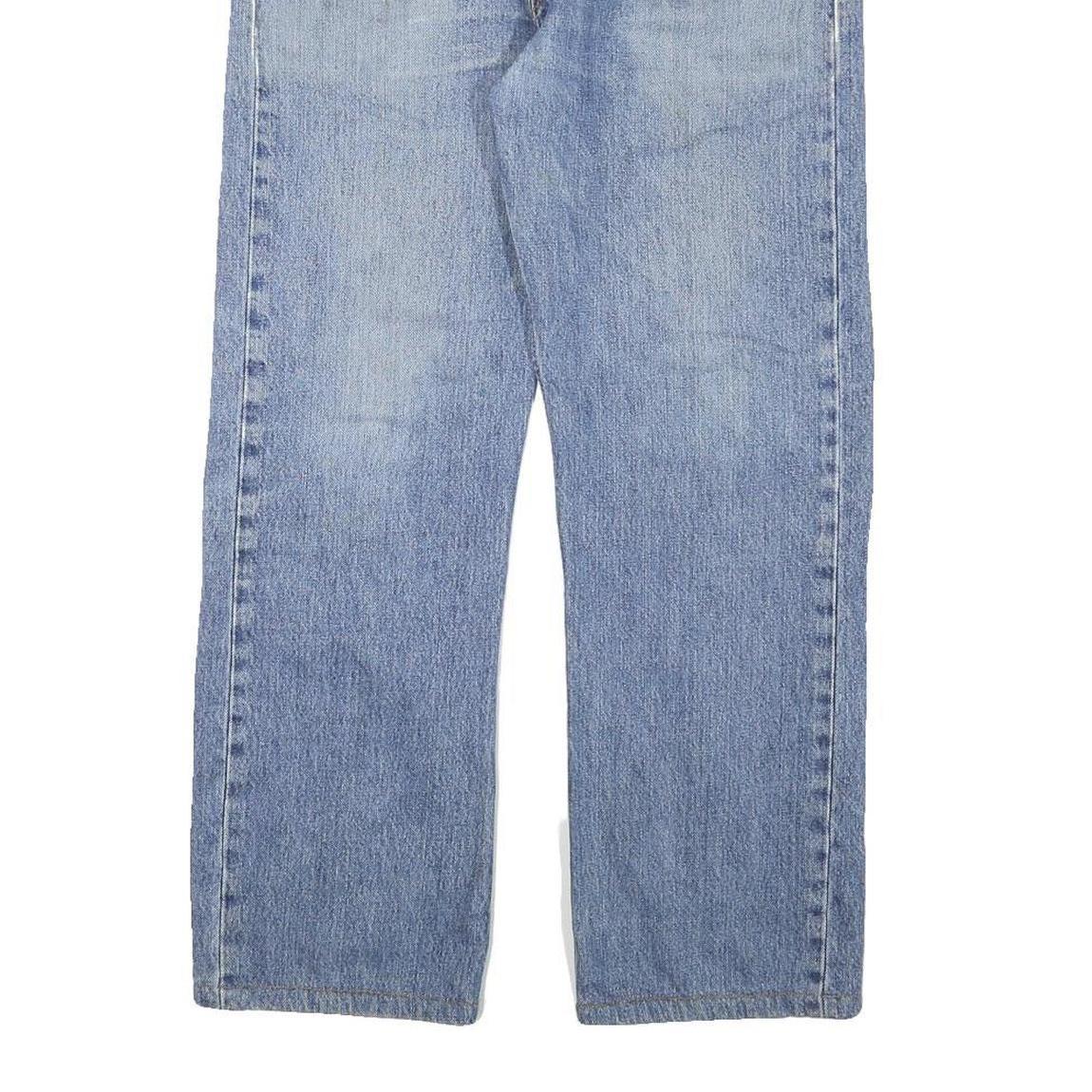 LEVI'S 501 Mens Jeans Blue Regular Straight Denim Light W32 L28 Classic Button