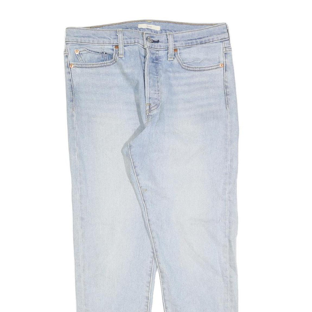 LEVI'S Womens Jeans Light Blue Slim Skinny Denim W29 L28 Cotton Blend Button
