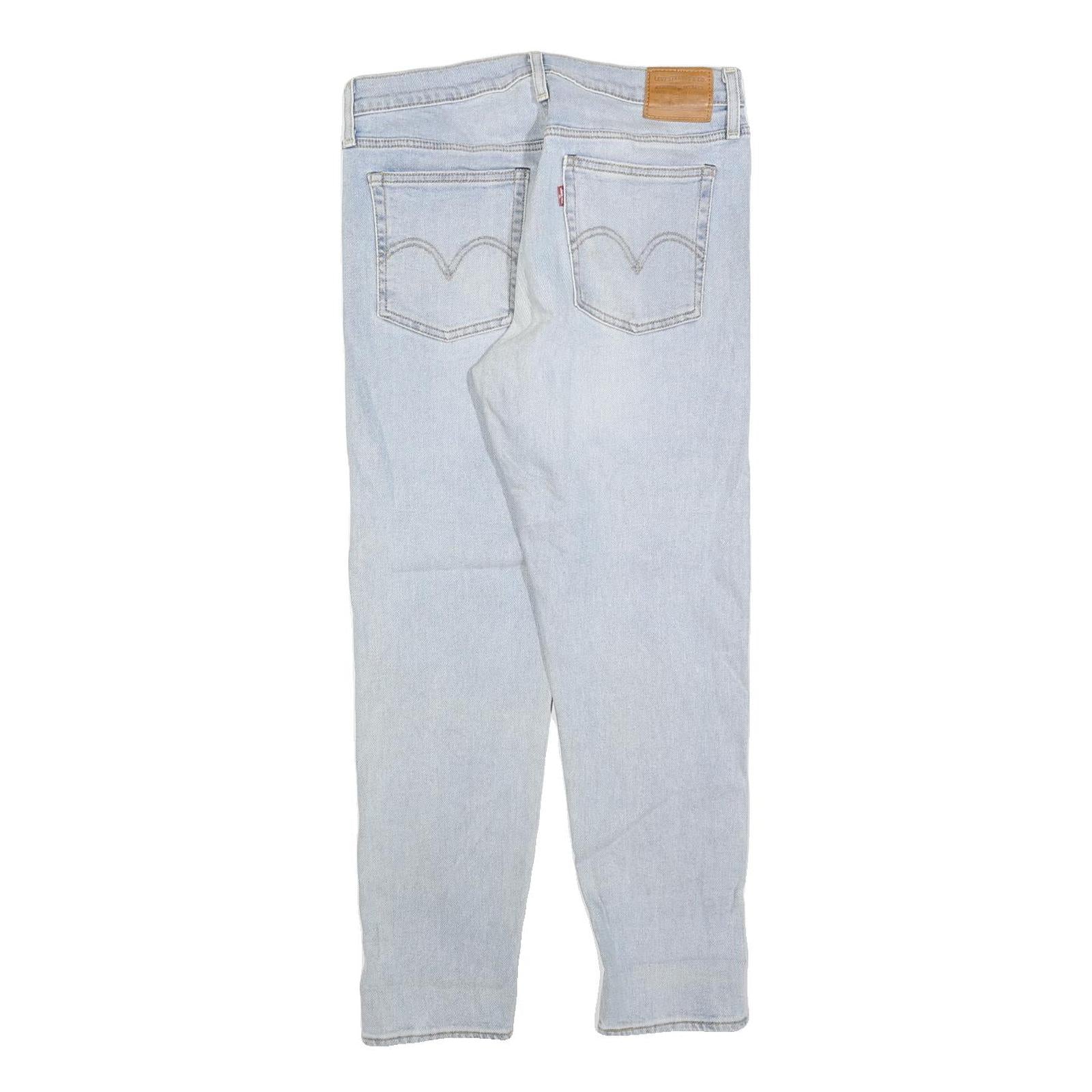 LEVI'S Womens Jeans Light Blue Slim Skinny Denim W29 L28 Cotton Blend Button