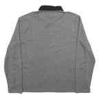 TED BAKER Mens Grey Polo Shirt XL Long Sleeve Plain Cotton Casual Basic