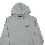 PUMA Mens Grey Hoodie S Cotton Blend Pullover Hoodie Casual Sweatshirt