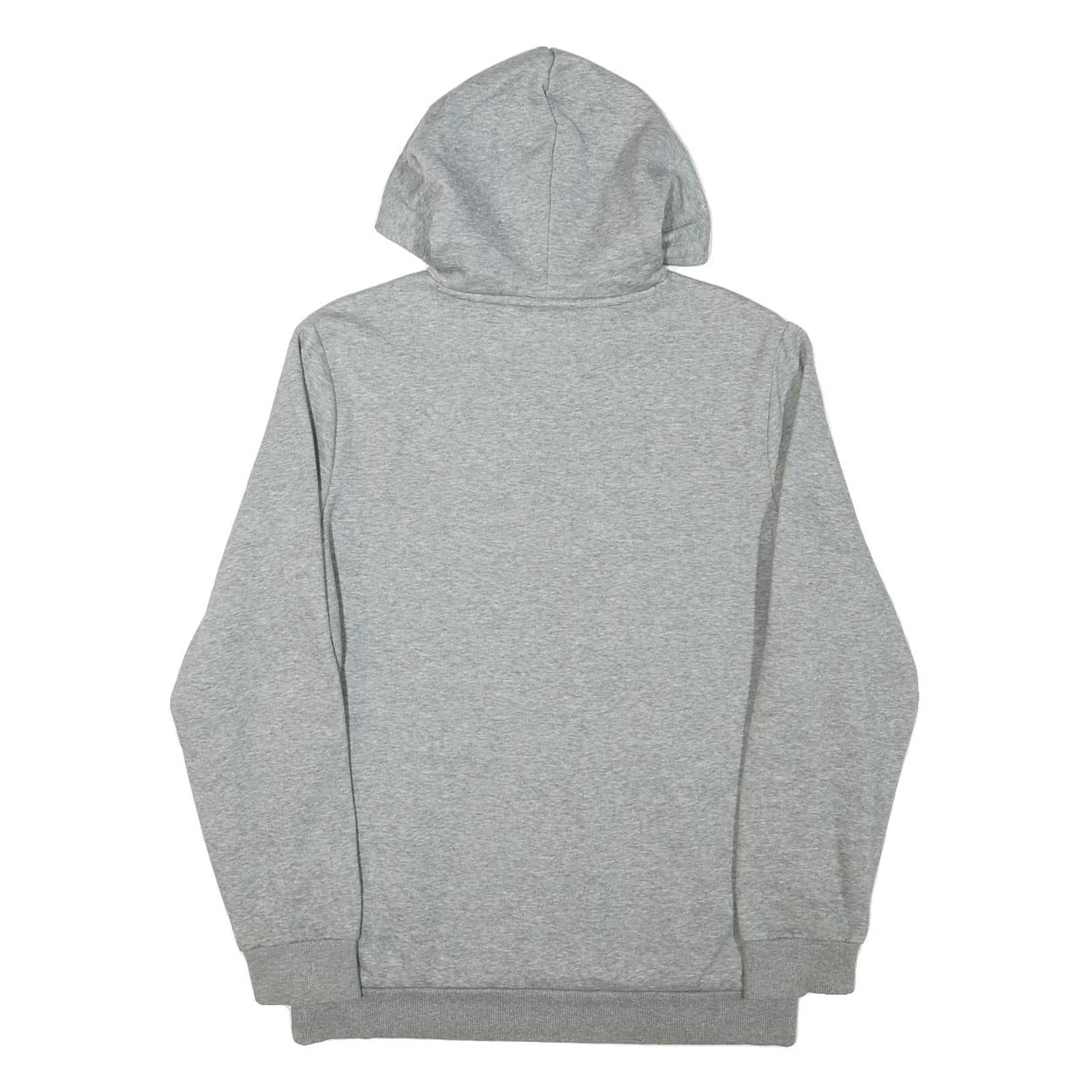 PUMA Mens Grey Hoodie S Cotton Blend Pullover Hoodie Casual Sweatshirt