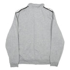 PUMA Mens Grey Cotton Track Jacket L Jersey Plain Button Casual Sportswear