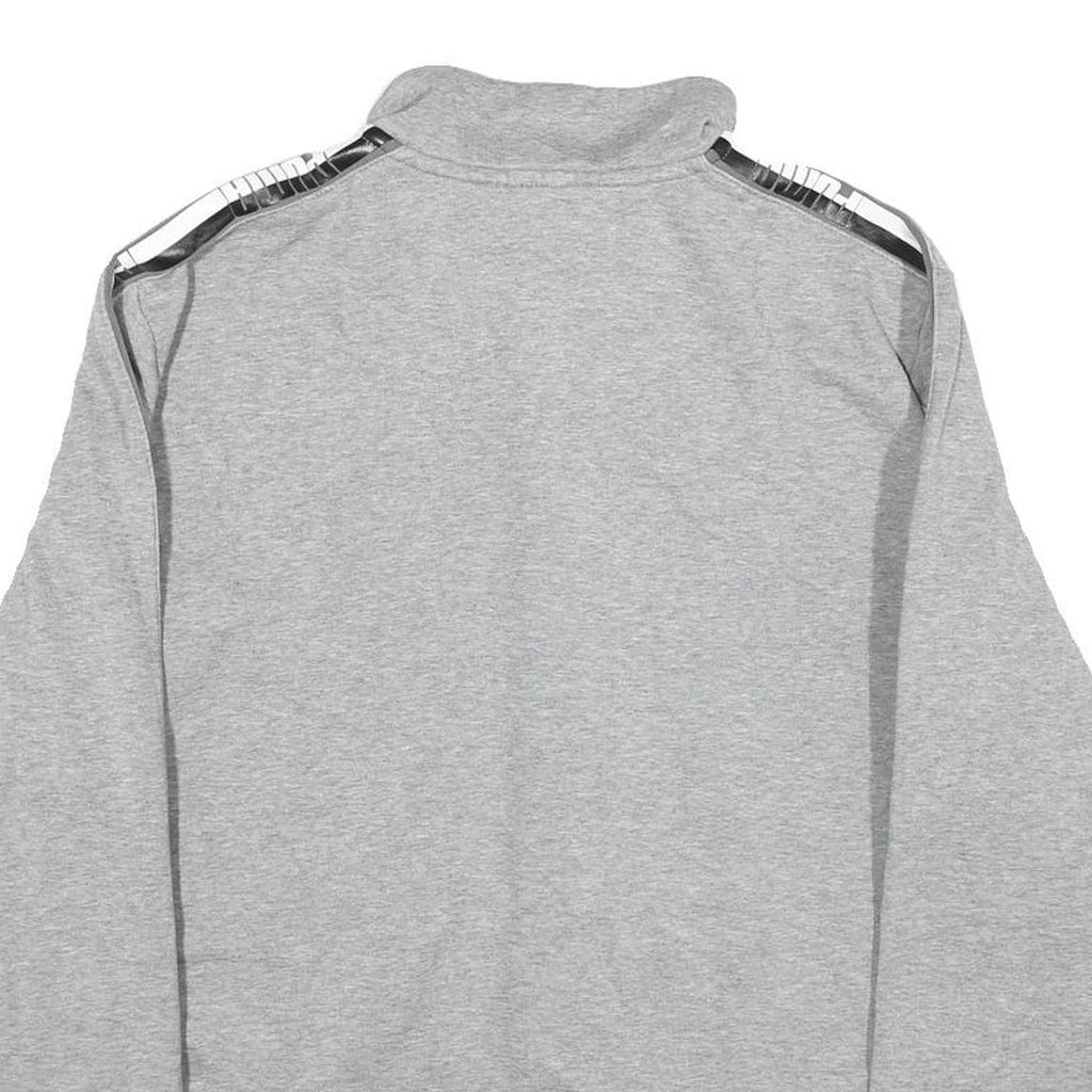 PUMA Mens Grey Cotton Track Jacket L Jersey Plain Button Casual Sportswear