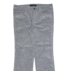 CALVIN KLEIN Womens Corduroy Trousers Grey Regular Bootcut W36 L32