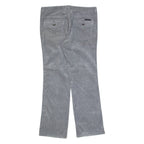 CALVIN KLEIN Womens Corduroy Trousers Grey Regular Bootcut W36 L32