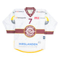 SWISS ICE HOCKEY Geneve Servette Signed Mens Jersey White USA V-Neck S
