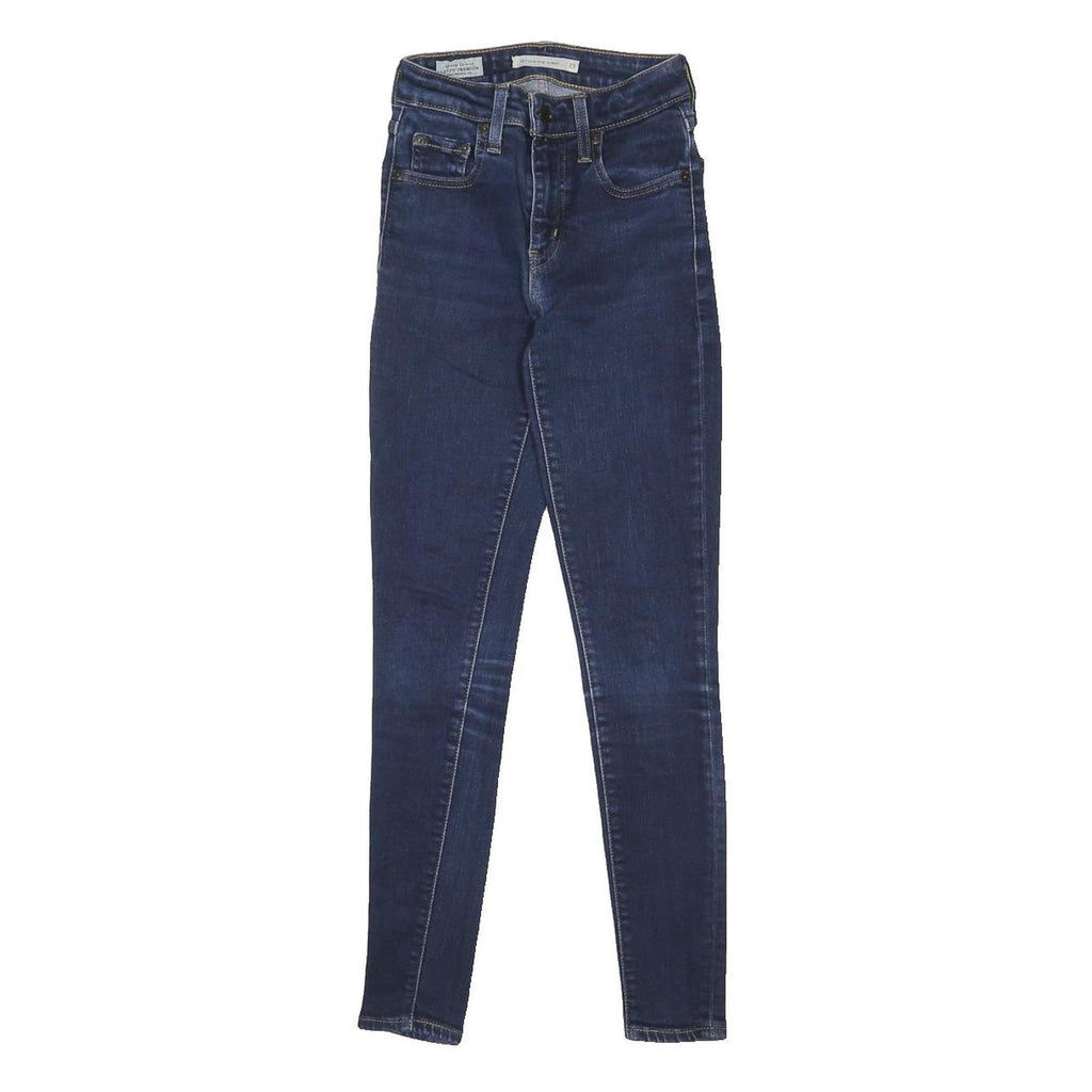 LEVI'S 721 BIG E Womens Jeans Blue Slim Skinny Denim Medium W20 L28 Classic