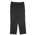 DICKIES Mens Cotton Black Regular Straight Trousers W34 L32 Workwear Zip Closure