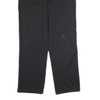 DICKIES Mens Cotton Black Regular Straight Trousers W34 L32 Workwear Zip Closure