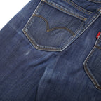 LEVI'S 711 Womens Slim Blue Denim Medium Wash Cotton Blend Tapered W28 L28
