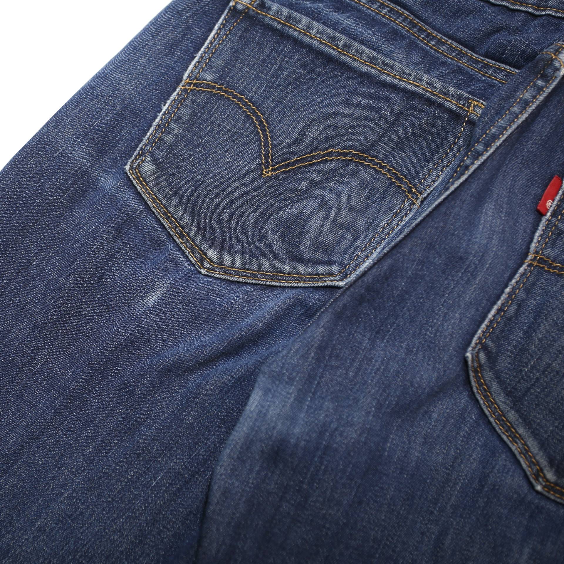 LEVI'S 711 Womens Slim Blue Denim Medium Wash Cotton Blend Tapered W28 L28