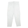 ZARA Mens Cotton Blend White Regular Cargo Trousers W32 L30 Casual Pockets Zip