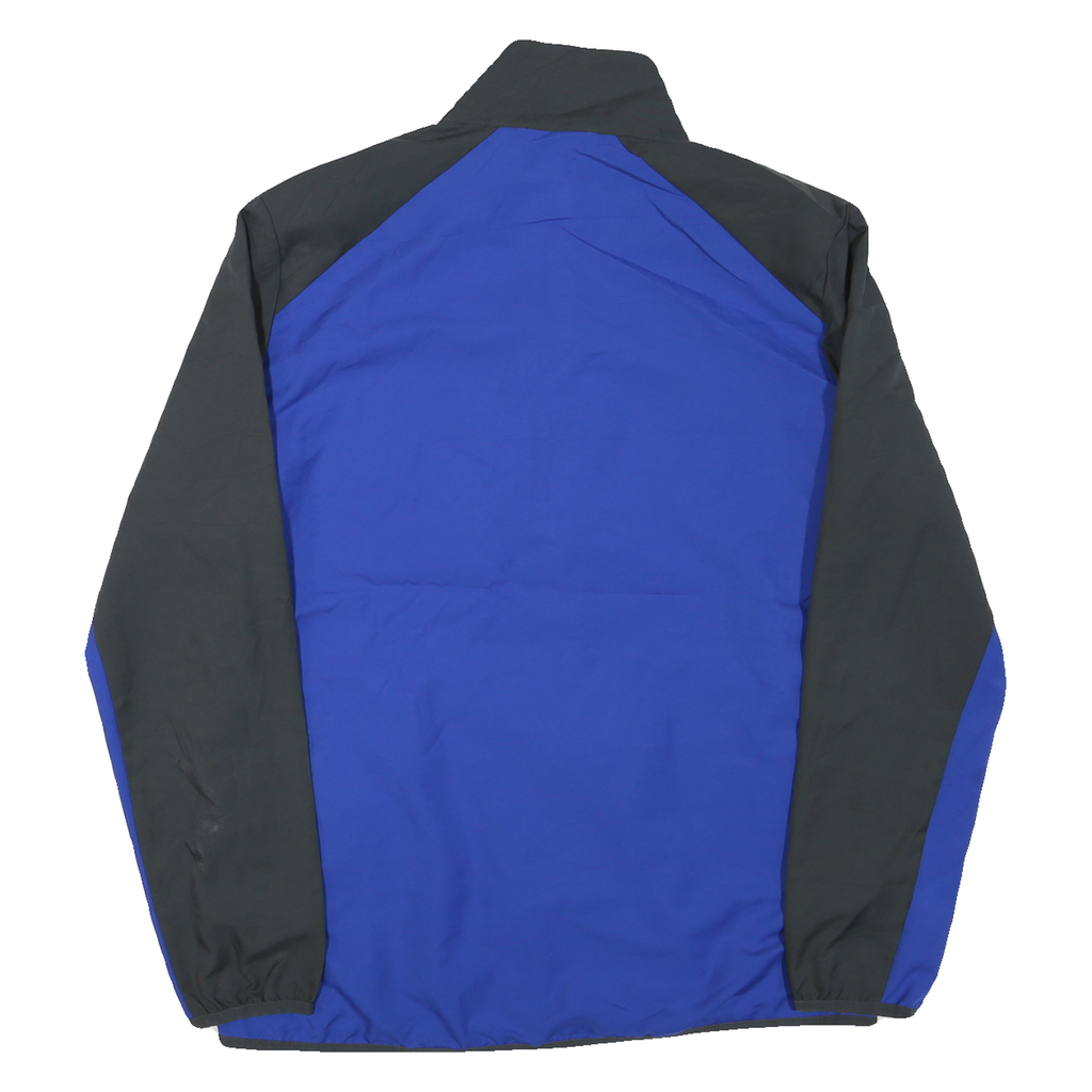 NIKE Mens Blue & Black Logo Zip Jacket M Polyester Blend Sportswear Track