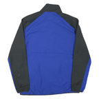 NIKE Mens Blue & Black Logo Zip Jacket M Polyester Blend Sportswear Track