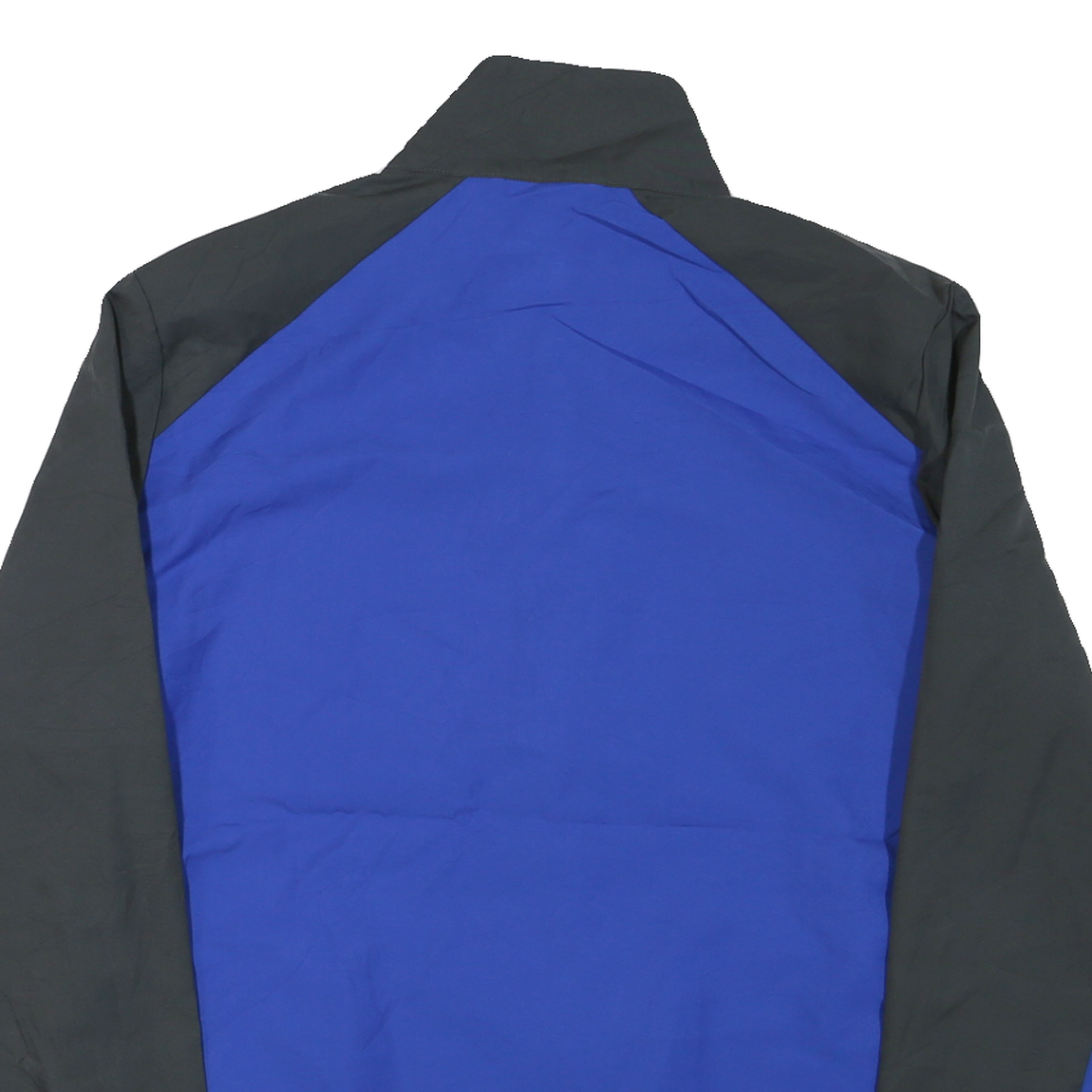 NIKE Mens Blue & Black Logo Zip Jacket M Polyester Blend Sportswear Track