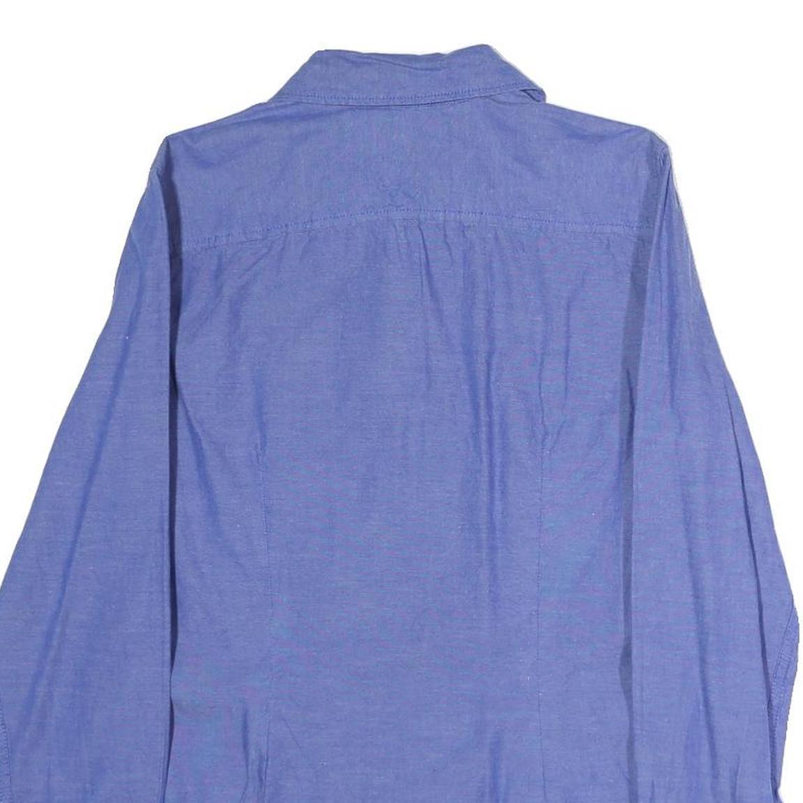 TOMMY HILFIGER Mens Blue Shirt M Cotton Long Sleeve Casual Classic Fit