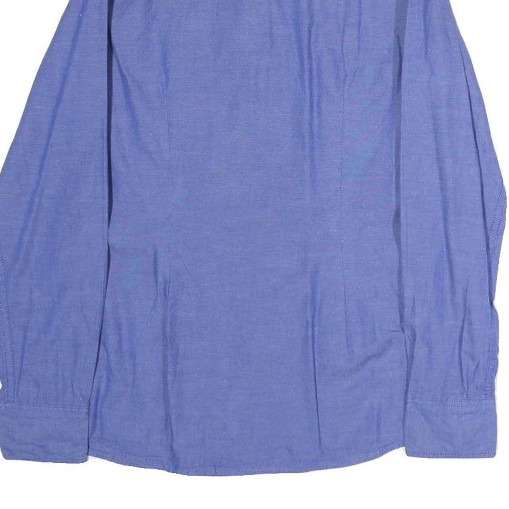 TOMMY HILFIGER Mens Blue Shirt M Cotton Long Sleeve Casual Classic Fit