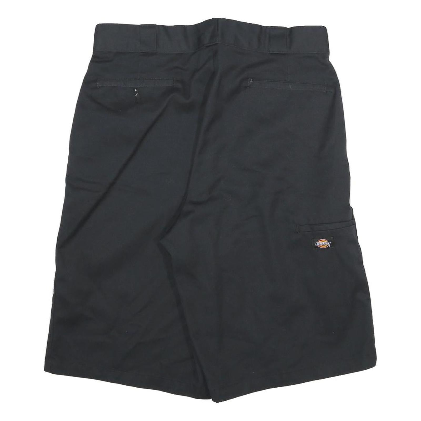 DICKIES Mens Shorts Black Casual XL W34 Workwear Durable Cotton Blend