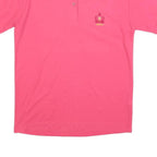 VALENTINO Womens Pink Short Sleeve Plain M Cotton Blend Polo Shirt