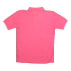 VALENTINO Womens Pink Short Sleeve Plain M Cotton Blend Polo Shirt