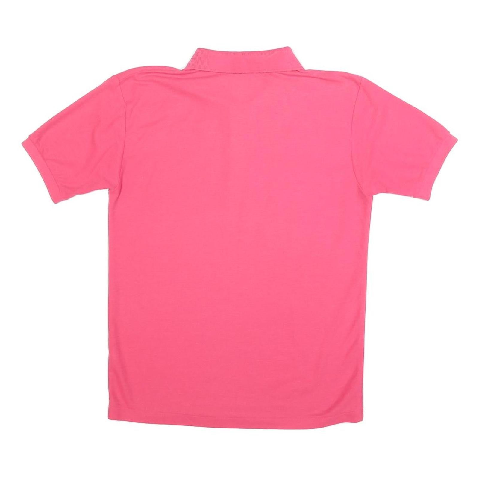 VALENTINO Womens Pink Short Sleeve Plain M Cotton Blend Polo Shirt